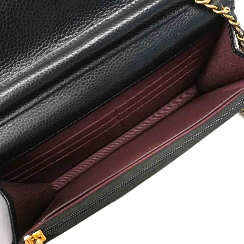 CHANEL Black Caviar Leather Wallet - Picture 4 of 8